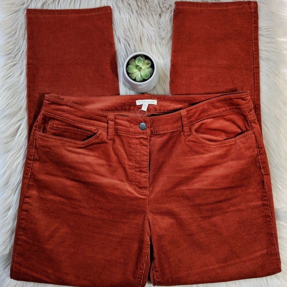 Eileen Fisher Burnt Orange Corduroy 